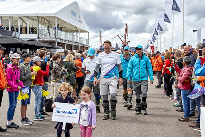 team AkzoNobel  in Volvo Ocean Race 2017-18.