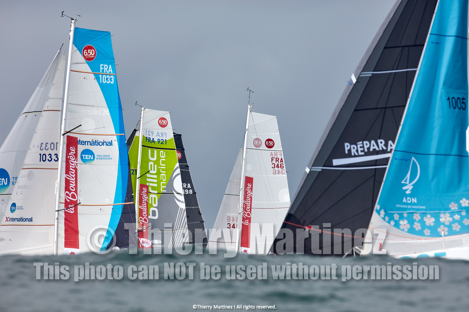 23_22405   © Thierry Martinez. LES SABLES D'OLONNE, 85 - FRANCE 25 septembre 2023.Départ MINI TRANSAT 2023. Départ du Dimanche 24 septembre retardé au Lundi 25 Sept .Les Sables d’Olonne (FRA)    Santa Cruz de la Palma ( Canaries)    St François ( Guadeloupe): 4050 NM.