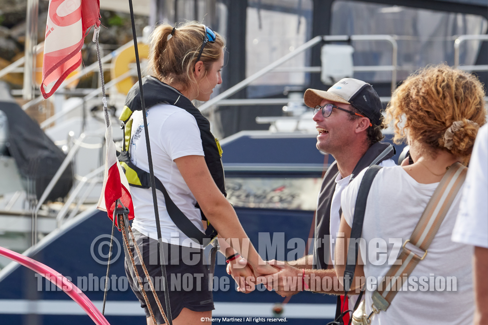 23_21731   © Thierry Martinez. LES SABLES D'OLONNE, 85 - FRANCE 25 septembre 2023.Départ MINI TRANSAT 2023. Départ du Dimanche 24 septembre retardé au Lundi 25 Sept .Les Sables d’Olonne (FRA)    Santa Cruz de la Palma ( Canaries)    St François ( Guadeloupe): 4050 NM.