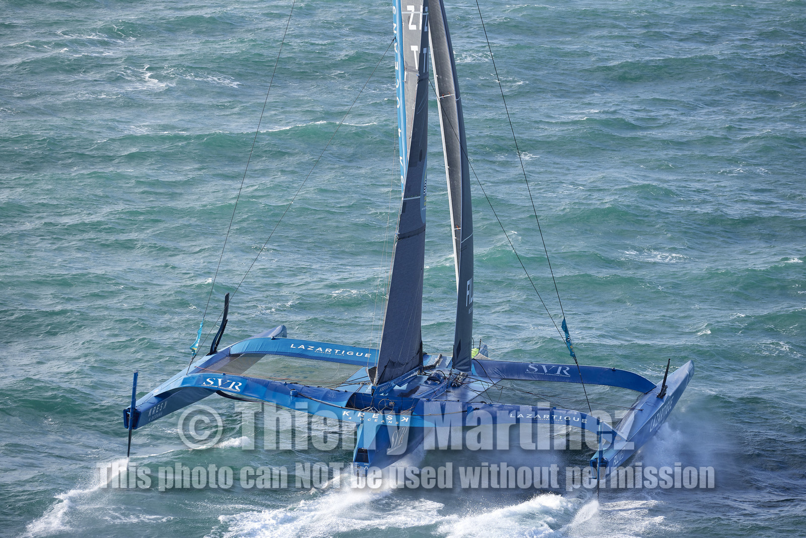 22_39290   © Thierry Martinez.DINARD, FRANCE. 9 Novembre  2022Départ de la 12éme ROUTE DU RHUM, transatlantique course à la voile en solitaire de St Malo(FRA)  à Pointe à Pitre (FRA-Guadeloupe) 3.543 milles nautiques.