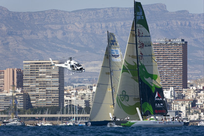 VOLVO OCEAN RACE - 2008 2009. IN-PORT RACE in Alicante-Spain.