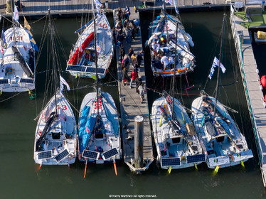 23_21240   © Thierry Martinez. LES SABLES D'OLONNE, 85 - FRANCE 22 septembre 2023.MINI TRANSAT 2023. Départ le 24 septembre.Les Sables d’Olonne (FRA)    Santa Cruz de la Palma ( Canaries)    St François ( Guadeloupe): 4050 NM.