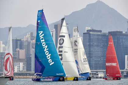 team AkzoNobel  in Volvo Ocean Race 2017-18.