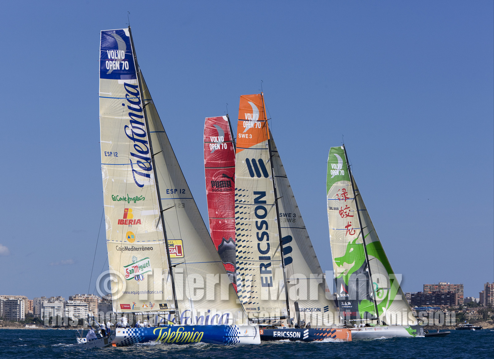 VOLVO OCEAN RACE - 2008 2009. IN-PORT RACE in Alicante-Spain.