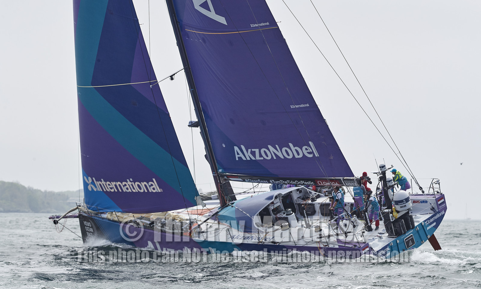 team AkzoNobel  in Volvo Ocean Race 2017-18.