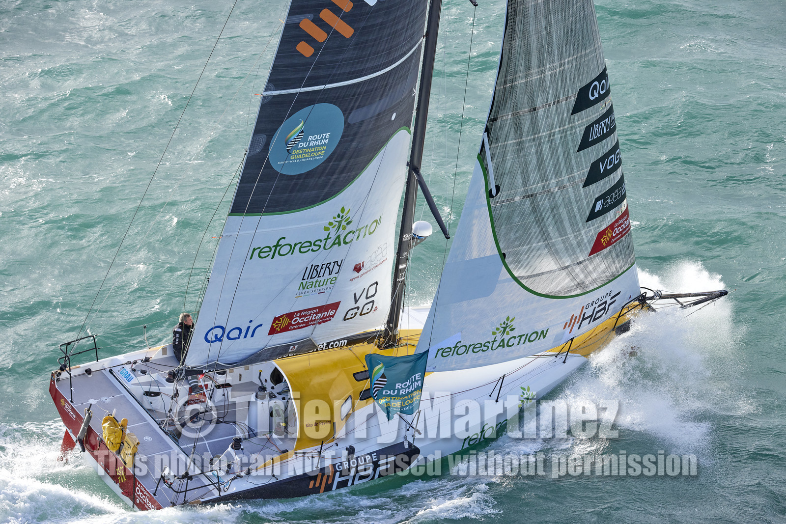 22_38901   © Thierry Martinez.DINARD, FRANCE. 9 Novembre  2022Départ de la 12éme ROUTE DU RHUM, transatlantique course à la voile en solitaire de St Malo(FRA)  à Pointe à Pitre (FRA-Guadeloupe) 3.543 milles nautiques.