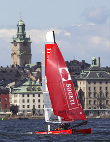 03_3271D © Th.Martinez,STOCKHOLM SWEDEN, 11 07 03-Archipelago Raid (2003).TEAM SOGETI in Stockholm. Leg 4