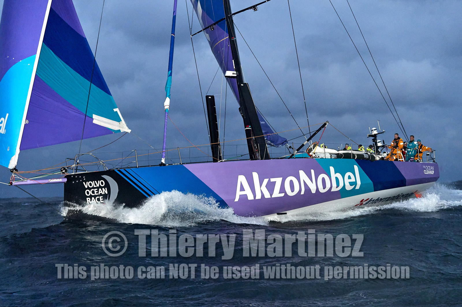 team AkzoNobel  in Volvo Ocean Race 2017-18.