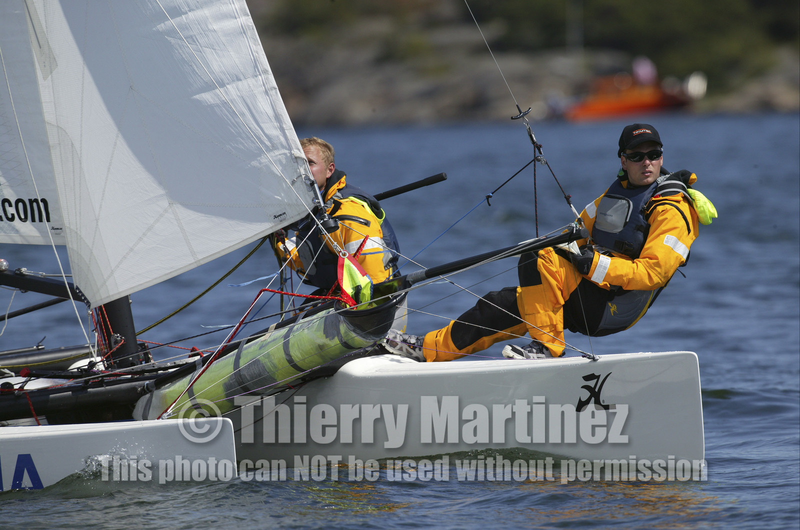 03_3040D  © Th.Martinez,STOCKHOLM ARCHIPELAGO SWEDEN, 8 07 03-Archipelago Raid (2003)  Day 1. Team NOKIA-Adilstam  .Frederik Aldistam (SWe) & Tomas Marimon (SWE)