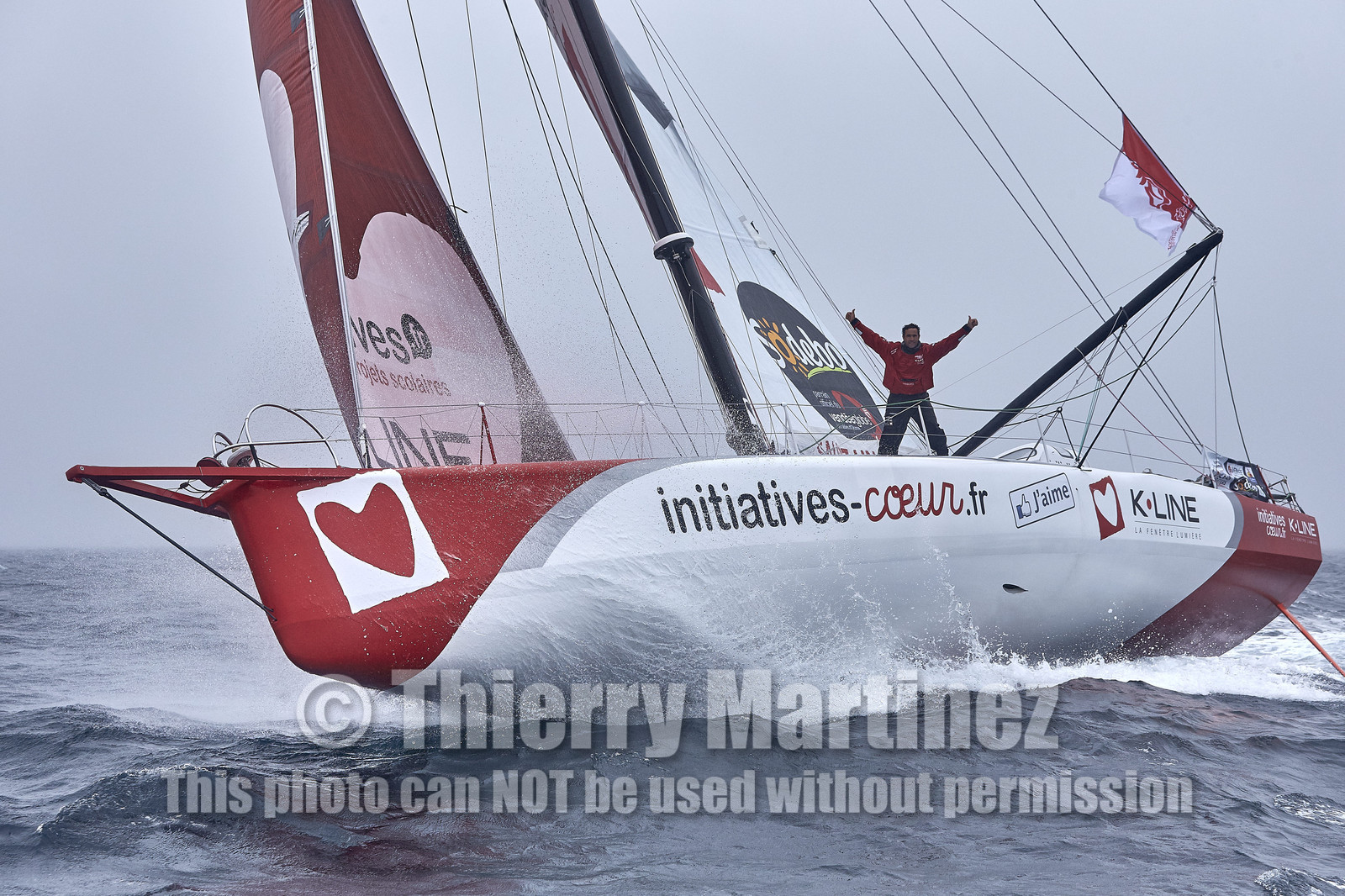 16_40291  ©Th.Martinez Sea&Co.  ILE DE GROIX - - FRANCE. 3 Août 2016. .Tanguy De Lamotte (FRA), a bord de l'IMOCA Initiatives-Coeur au large de l'Ile de Groix (FRA) en préparation du Vendée Globe 2016-17.