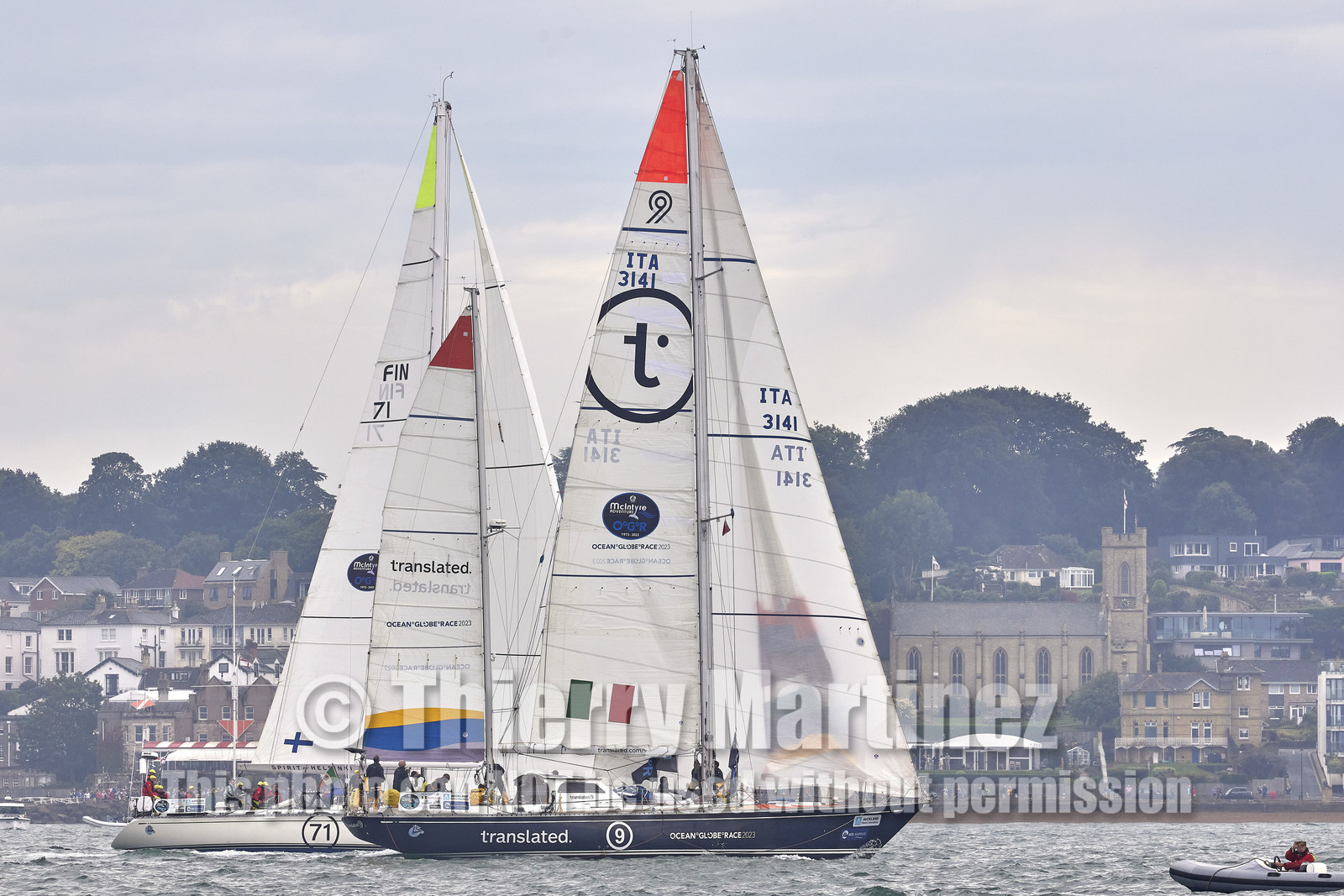 23_19562   © Thierry Martinez.SOUTHAMPTON,  - UK 10 septembre 2023.OCEAN GLOBE RACE 2023.Start Leg 1 : Southampton ( UK)   Cape Town ( South Africa)