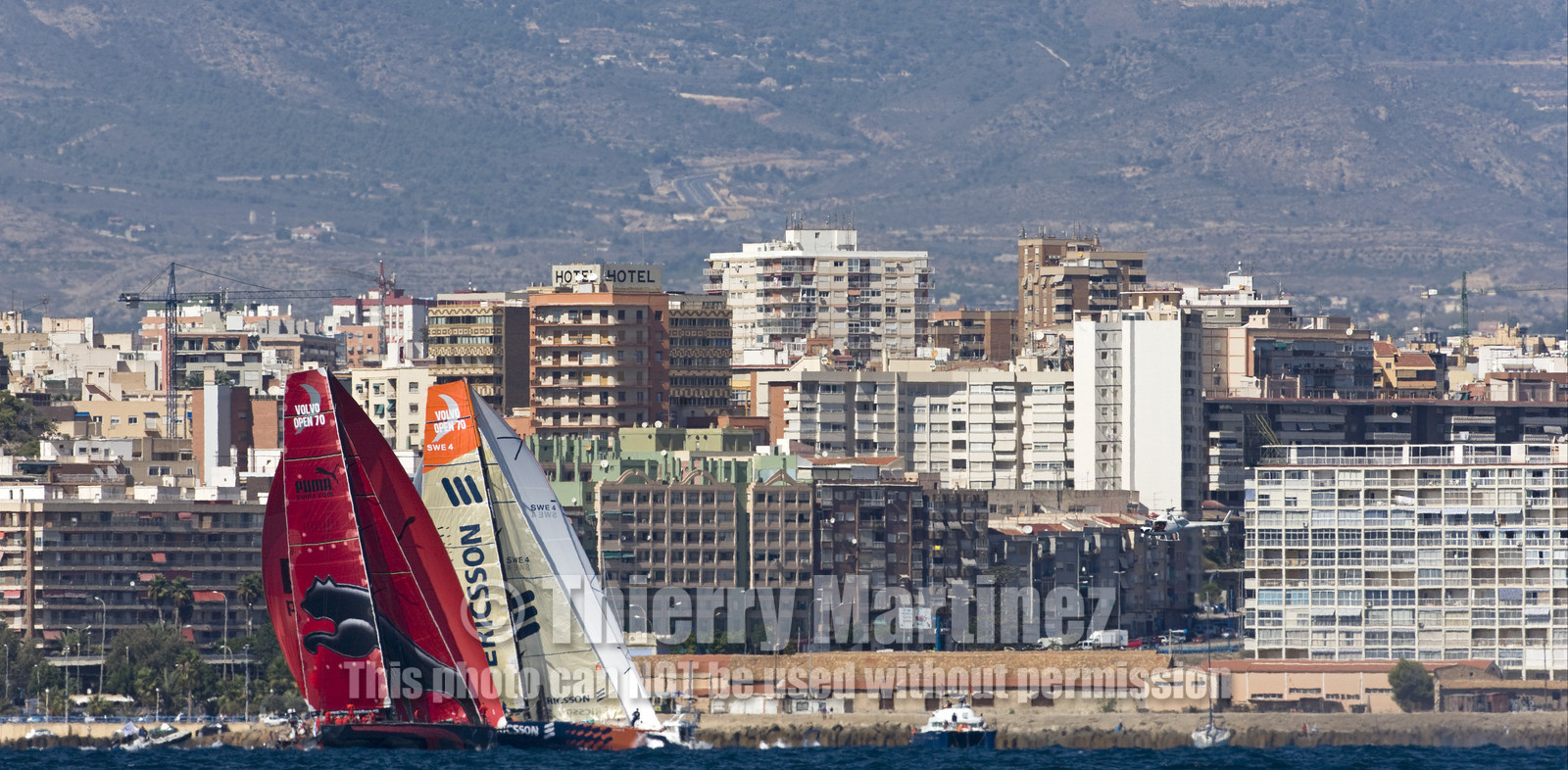 VOLVO OCEAN RACE - 2008 2009. IN-PORT RACE in Alicante-Spain.