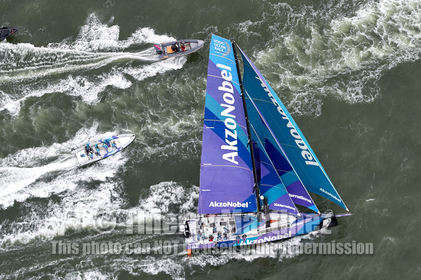 team AkzoNobel  in Volvo Ocean Race 2017-18.