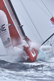 16_40345  ©Th.Martinez Sea&Co.  ILE DE GROIX - - FRANCE. 3 Août 2016. .Tanguy De Lamotte (FRA), a bord de l'IMOCA Initiatives-Coeur au large de l'Ile de Groix (FRA) en préparation du Vendée Globe 2016-17.