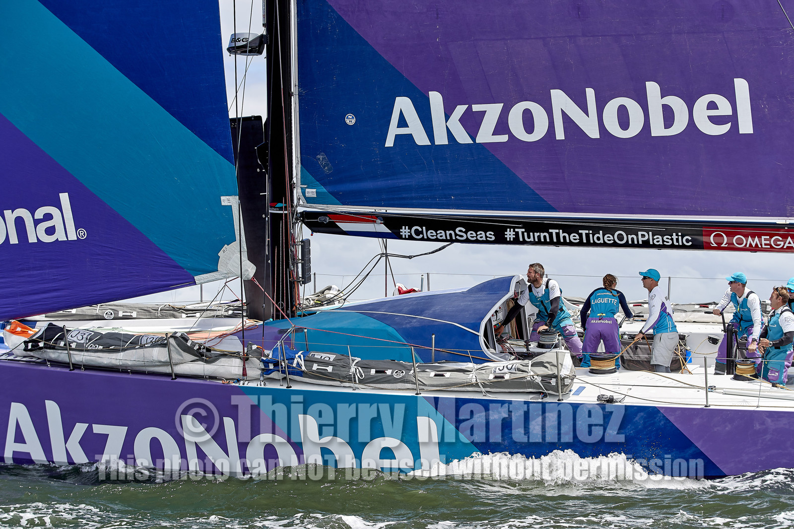 team AkzoNobel  in Volvo Ocean Race 2017-18.