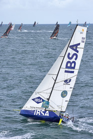 22_38938   © Thierry Martinez.DINARD, FRANCE. 9 Novembre  2022Départ de la 12éme ROUTE DU RHUM, transatlantique course à la voile en solitaire de St Malo(FRA)  à Pointe à Pitre (FRA-Guadeloupe) 3.543 milles nautiques.
