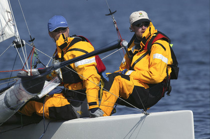 03_3066D © Th.Martinez,STOCKHOLM ARCHIPELAGO SWEDEN, 8 07 03-Archipelago Raid (2003)  Day 1..Team NOKIA-Kempff From left: Magnus Nordstrom (SWE)& Joakim Kempff (SWE)