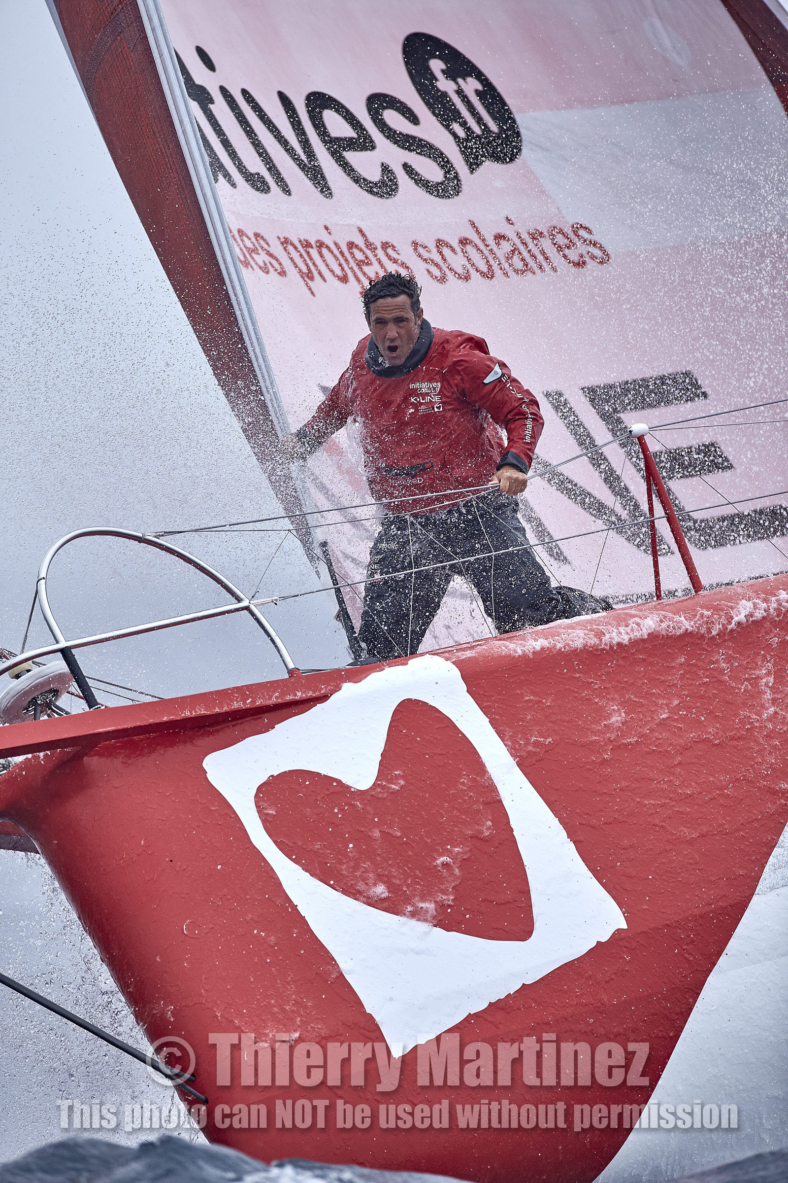16_40253  ©Th.Martinez Sea&Co.  ILE DE GROIX - - FRANCE. 3 Août 2016. .Tanguy De Lamotte (FRA), a bord de l'IMOCA Initiatives-Coeur au large de l'Ile de Groix (FRA) en préparation du Vendée Globe 2016-17.