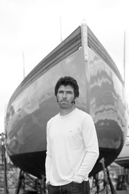 Thierry Dubois (FRA) et son bateau LA LOUISE