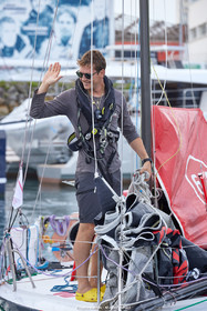 23_21768   © Thierry Martinez. LES SABLES D'OLONNE, 85 - FRANCE 25 septembre 2023.Départ MINI TRANSAT 2023. Départ du Dimanche 24 septembre retardé au Lundi 25 Sept .Les Sables d’Olonne (FRA)    Santa Cruz de la Palma ( Canaries)    St François ( Guadeloupe): 4050 NM.