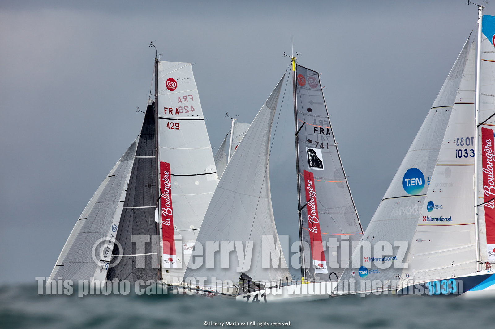 23_22408   © Thierry Martinez. LES SABLES D'OLONNE, 85 - FRANCE 25 septembre 2023.Départ MINI TRANSAT 2023. Départ du Dimanche 24 septembre retardé au Lundi 25 Sept .Les Sables d’Olonne (FRA)    Santa Cruz de la Palma ( Canaries)    St François ( Guadeloupe): 4050 NM.