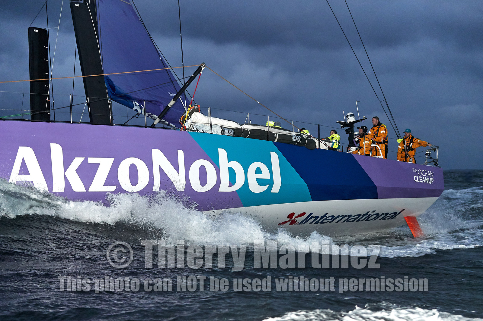 team AkzoNobel  in Volvo Ocean Race 2017-18.