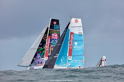 23_22554   © Thierry Martinez. LES SABLES D'OLONNE, 85 - FRANCE 25 septembre 2023.Départ MINI TRANSAT 2023. Départ du Dimanche 24 septembre retardé au Lundi 25 Sept .Les Sables d’Olonne (FRA)    Santa Cruz de la Palma ( Canaries)    St François ( Guadeloupe): 4050 NM.