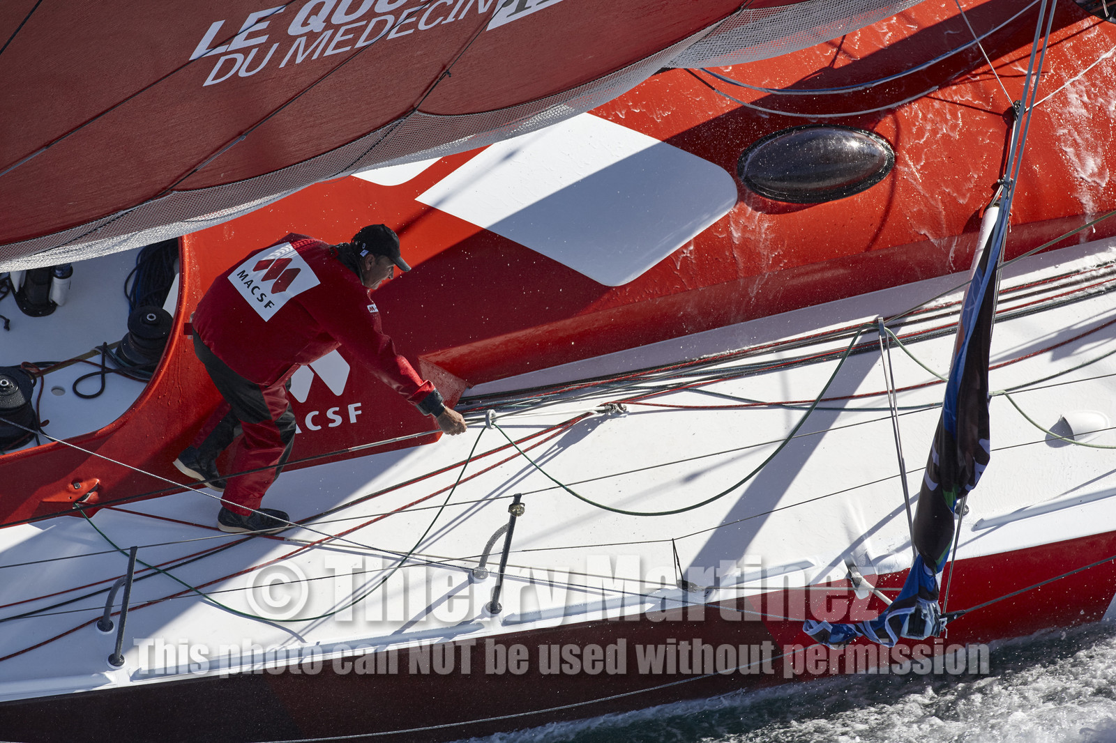 MACSF , Bertrand de Broc et Marc Guillemot avant la Transat Jacques Vabre 2015.
