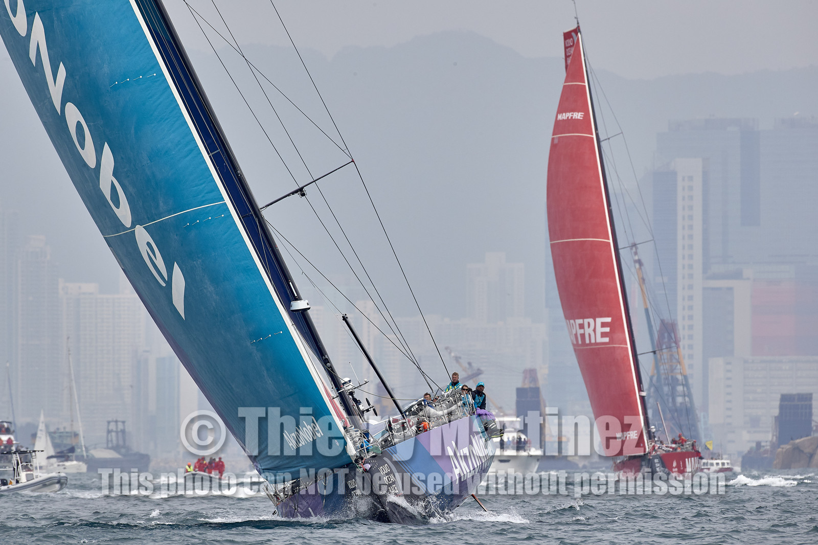 team AkzoNobel  in Volvo Ocean Race 2017-18.