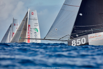 23_22836   © Thierry Martinez. LES SABLES D'OLONNE, 85 - FRANCE 25 septembre 2023.Départ MINI TRANSAT 2023. Départ du Dimanche 24 septembre retardé au Lundi 25 Sept .Les Sables d’Olonne (FRA)    Santa Cruz de la Palma ( Canaries)    St François ( Guadeloupe): 4050 NM.