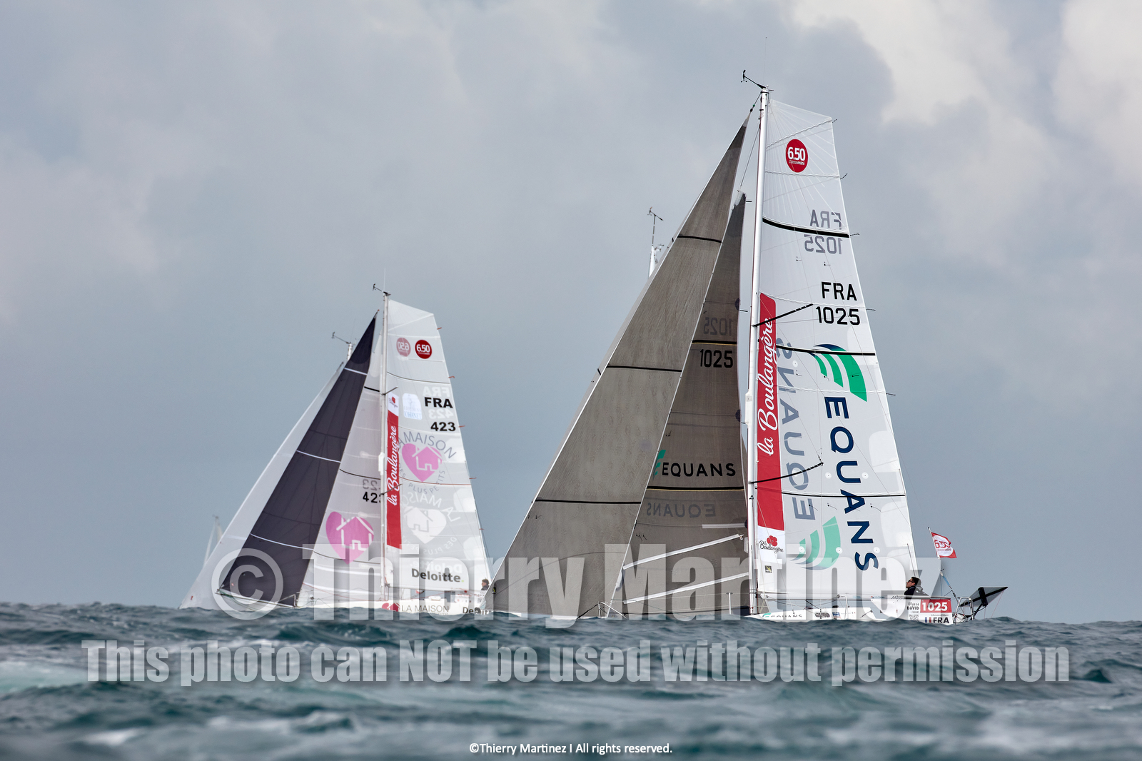 23_22472   © Thierry Martinez. LES SABLES D'OLONNE, 85 - FRANCE 25 septembre 2023.Départ MINI TRANSAT 2023. Départ du Dimanche 24 septembre retardé au Lundi 25 Sept .Les Sables d’Olonne (FRA)    Santa Cruz de la Palma ( Canaries)    St François ( Guadeloupe): 4050 NM.