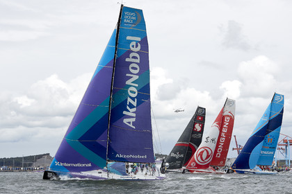 team AkzoNobel  in Volvo Ocean Race 2017-18.
