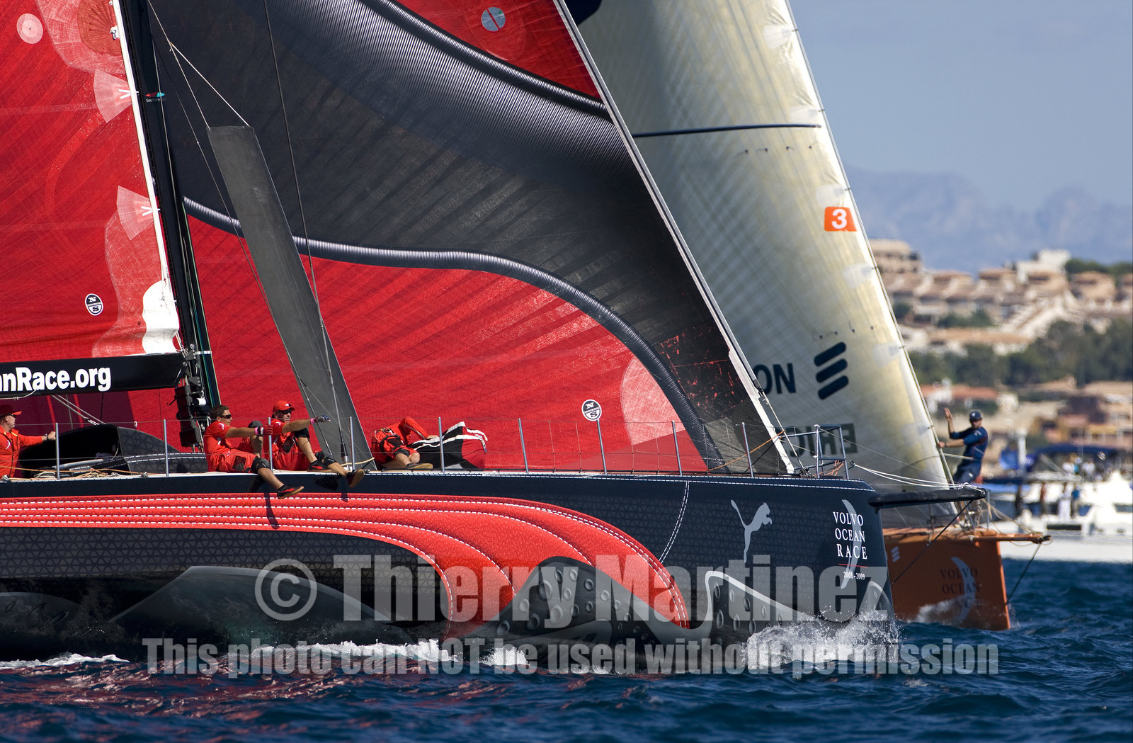 VOLVO OCEAN RACE - 2008 2009. IN-PORT RACE in Alicante-Spain.