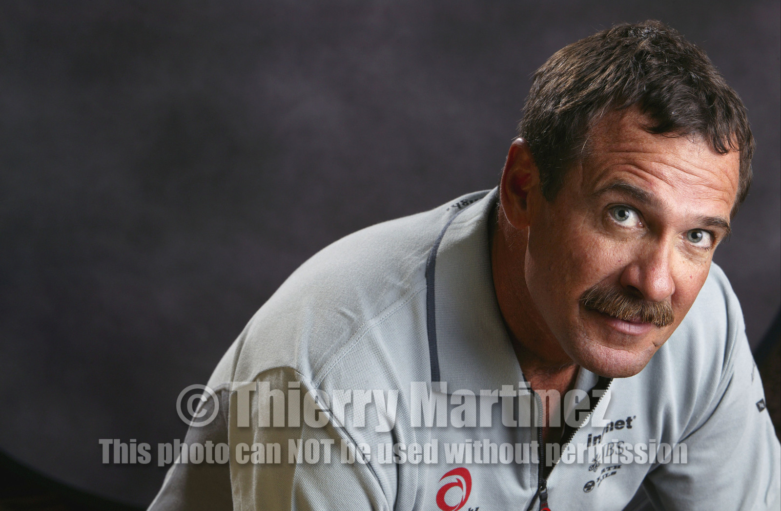 04_1073  ©Th.Martinez , NEWPORT - USA , 11th June 2004  ..Alinghi Team , Peter HOLMBERG (USA) , Helmsman.