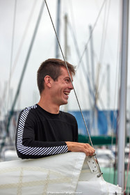 23_21596   © Thierry Martinez. LES SABLES D'OLONNE, 85 - FRANCE 25 septembre 2023.Départ MINI TRANSAT 2023. Départ du Dimanche 24 septembre retardé au Lundi 25 Sept .Les Sables d’Olonne (FRA)    Santa Cruz de la Palma ( Canaries)    St François ( Guadeloupe): 4050 NM.