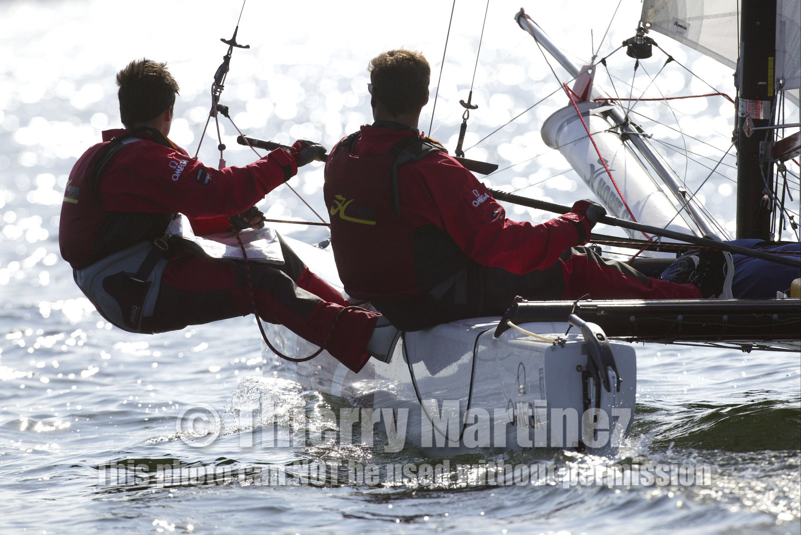03_3082D  © Th.Martinez,STOCKHOLM SWEDEN, 8 07 03-Archipelago Raid (2003) Day 1..OMEGA Nick Moloney (AUS) & Ellen McArthur (UK)