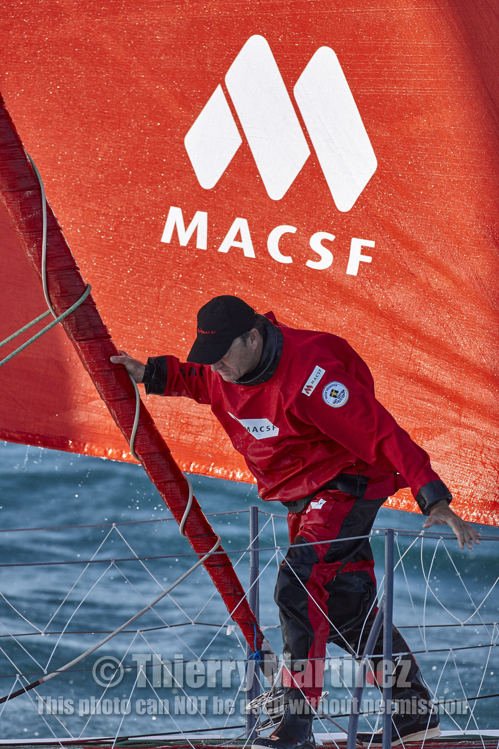 MACSF , Bertrand de Broc et Marc Guillemot avant la Transat Jacques Vabre 2015.