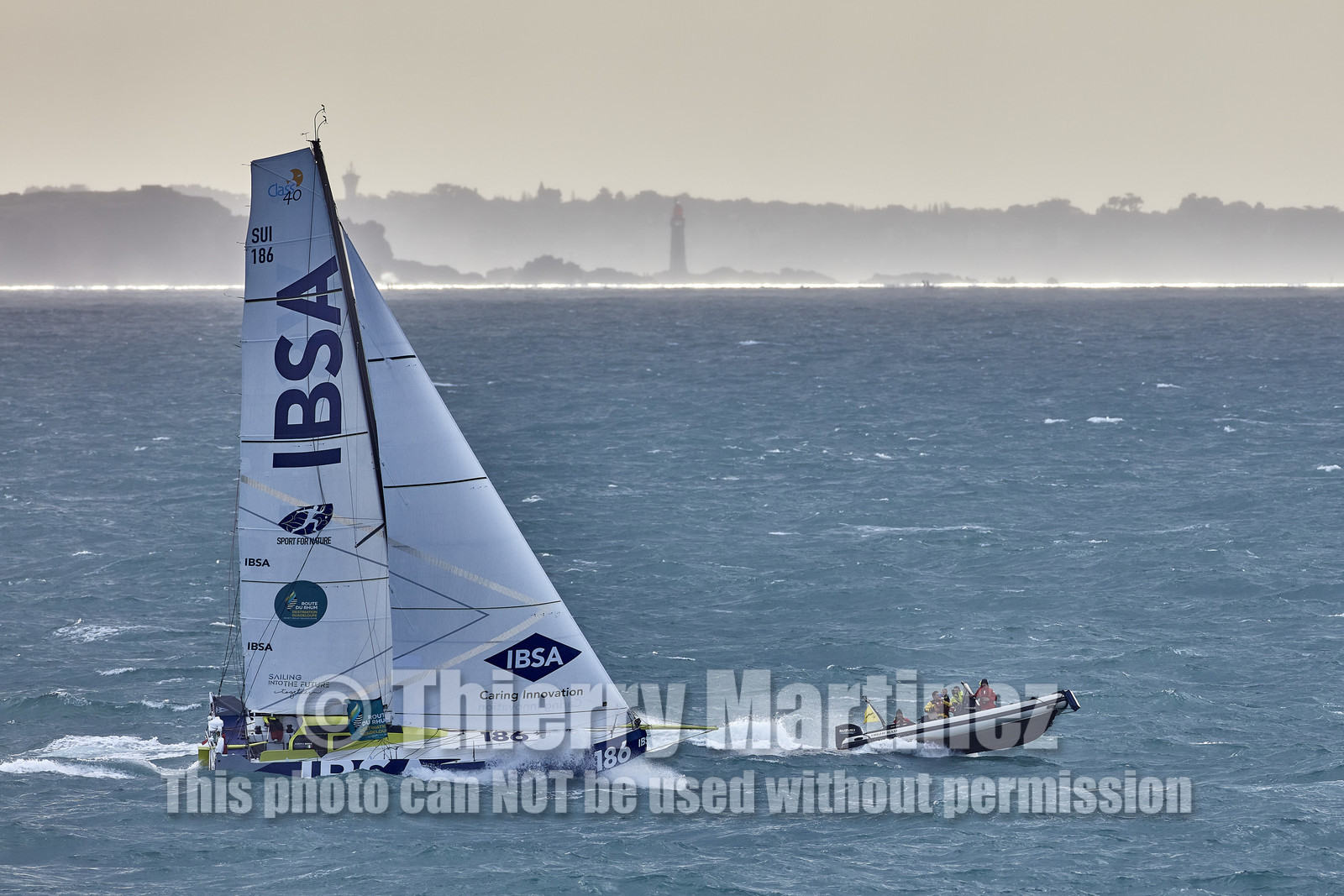 22_39126   © Thierry Martinez.DINARD, FRANCE. 9 Novembre  2022Départ de la 12éme ROUTE DU RHUM, transatlantique course à la voile en solitaire de St Malo(FRA)  à Pointe à Pitre (FRA-Guadeloupe) 3.543 milles nautiques.