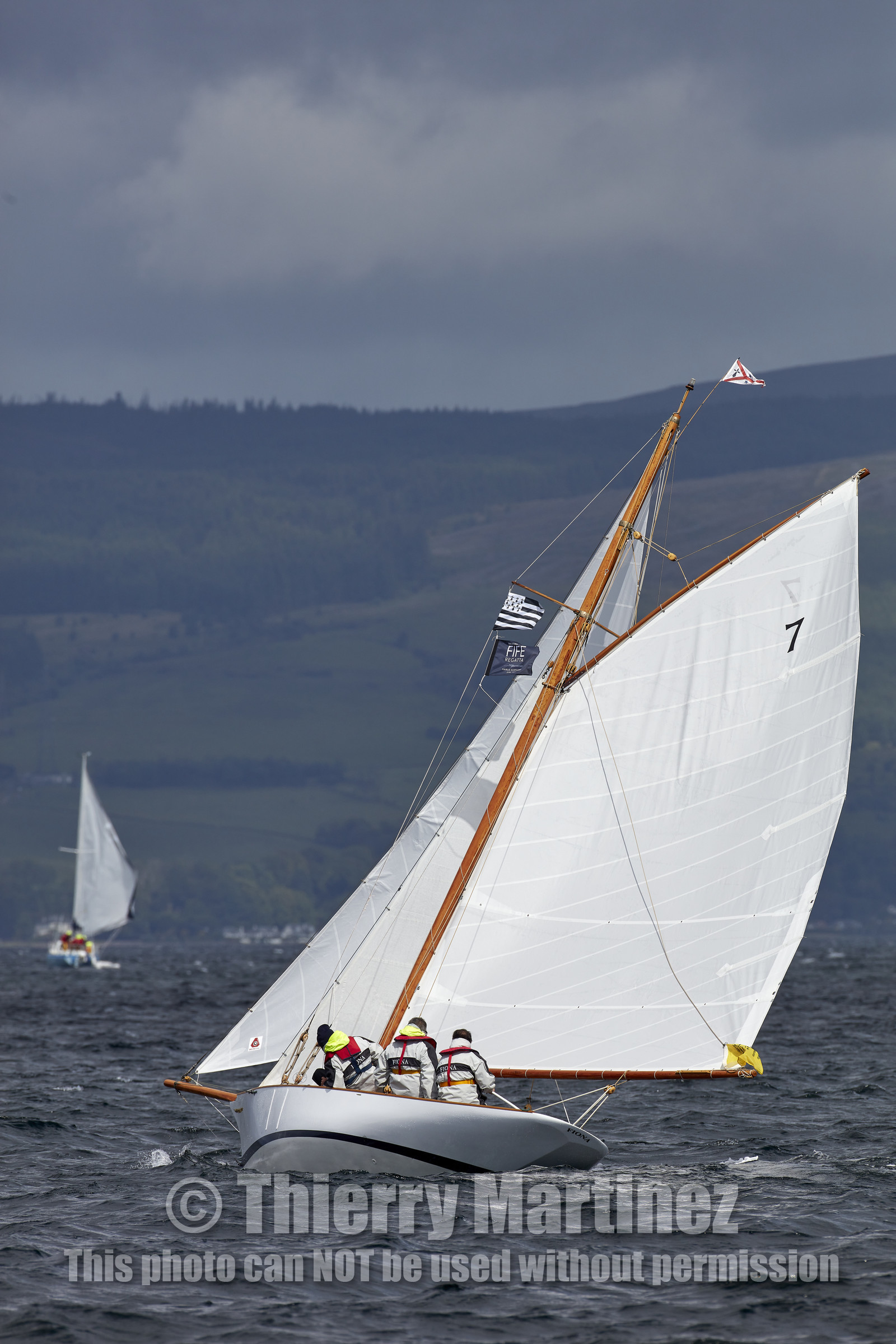 22_17006   © Thierry Martinez.FAIRLIE,SCOTLAND - UK 12th June 20222022 RICHARD MILLE FIFE REGATTA.Day 2 : LARGS to ROTHESAY