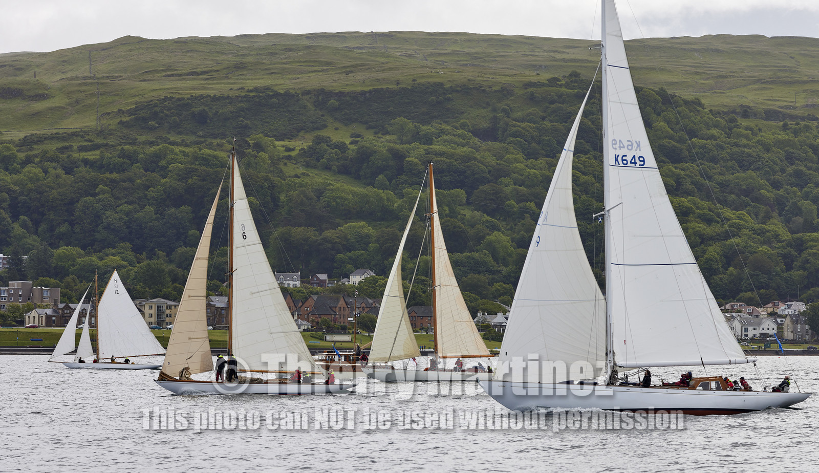 22_17006   © Thierry Martinez.FAIRLIE,SCOTLAND - UK 12th June 20222022 RICHARD MILLE FIFE REGATTA.Day 2 : LARGS to ROTHESAY