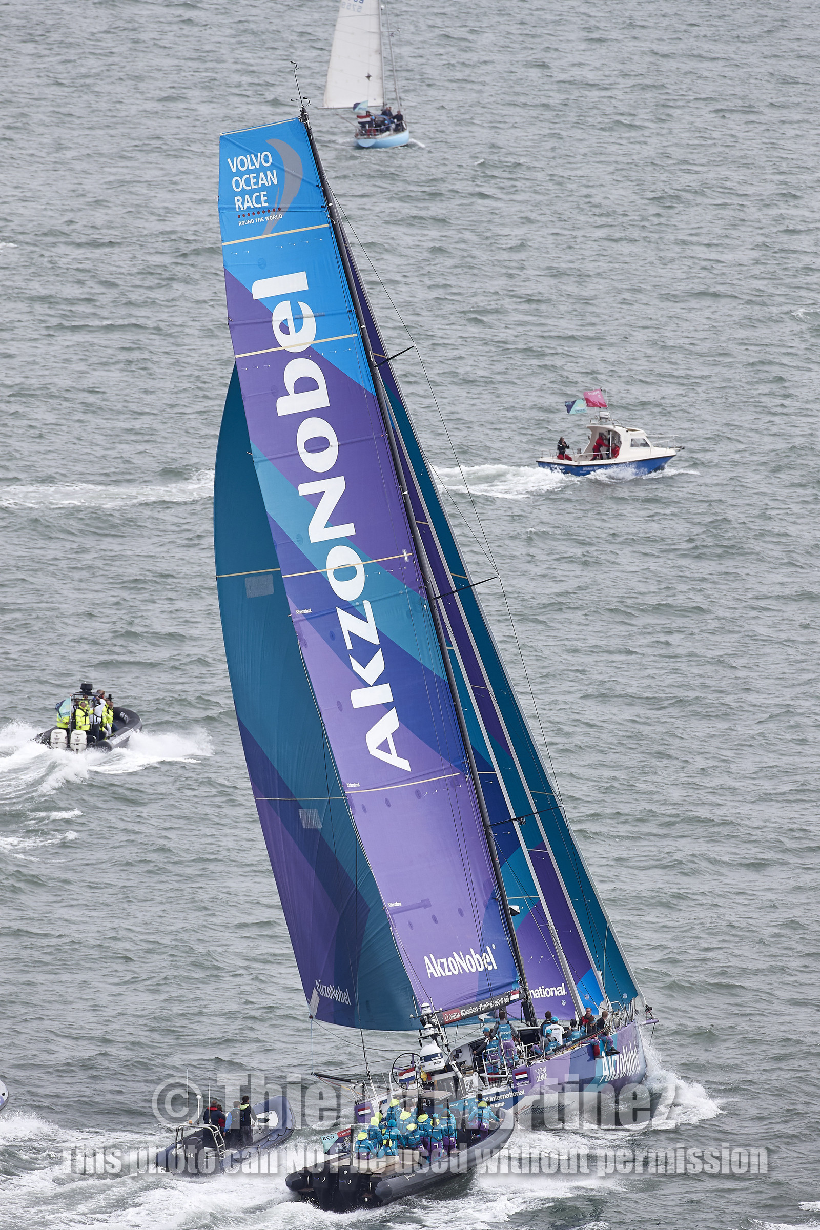team AkzoNobel  in Volvo Ocean Race 2017-18.