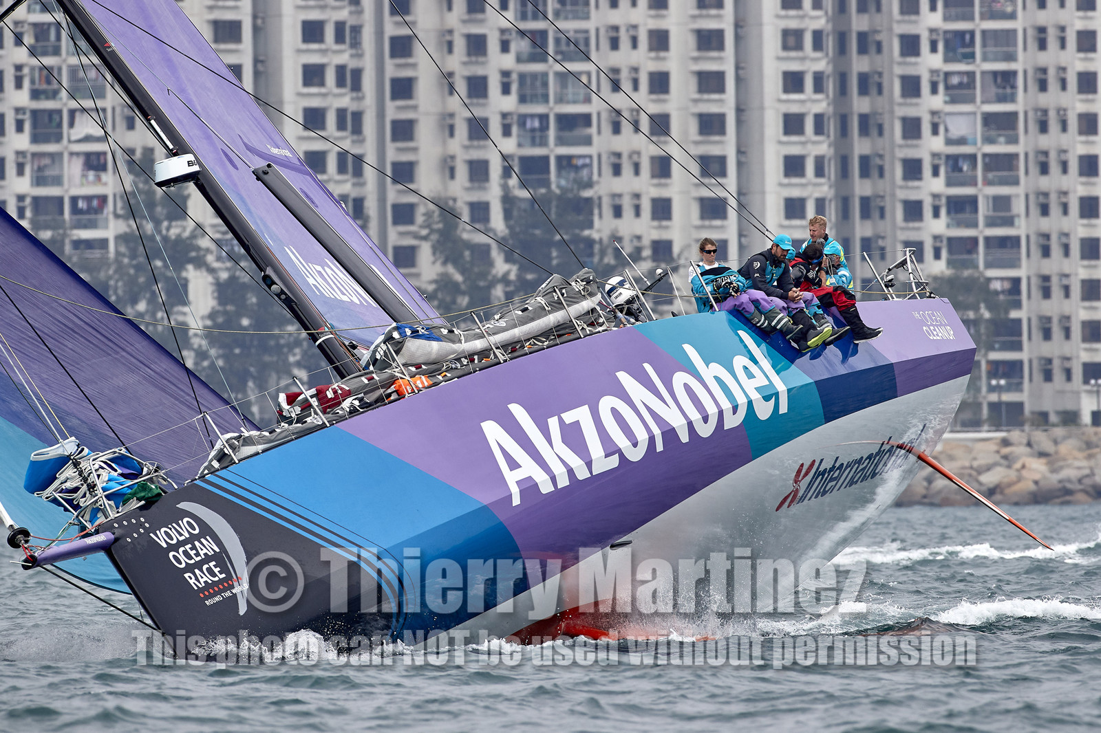 team AkzoNobel  in Volvo Ocean Race 2017-18.