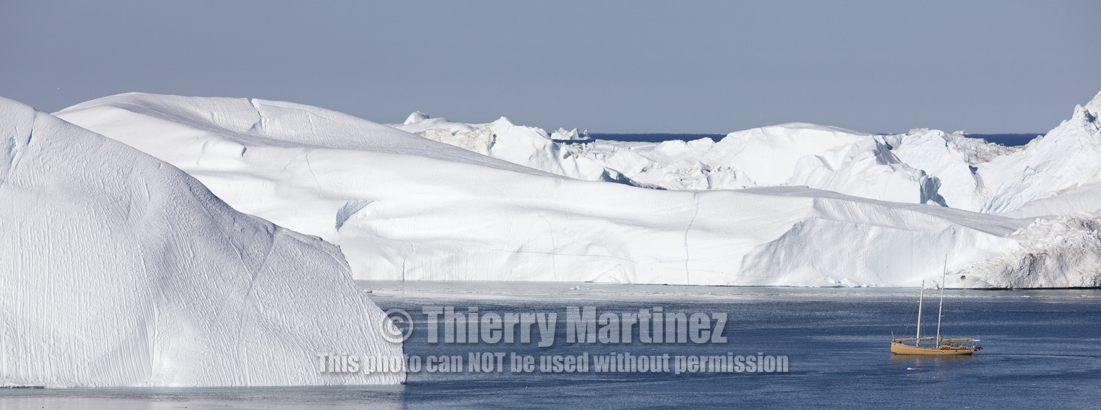 Schooner LA LOUISE sailing on west coast of Greenland.