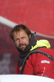 Thomas Coville (FRA) Solo Sailing Round the World Record attempt, Finish .
