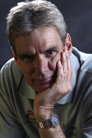 04_1177, ©Th.Martinez . NEWPORT, RI, USA, 11th June 2004.Alinghi Team , Grant SIMMER (AUS) , Designer coordinator .