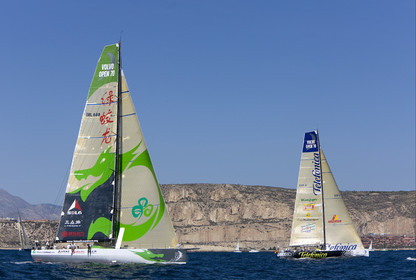VOLVO OCEAN RACE - 2008 2009. IN-PORT RACE in Alicante-Spain.