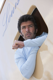 Thierry Dubois (FRA) et son bateau LA LOUISE