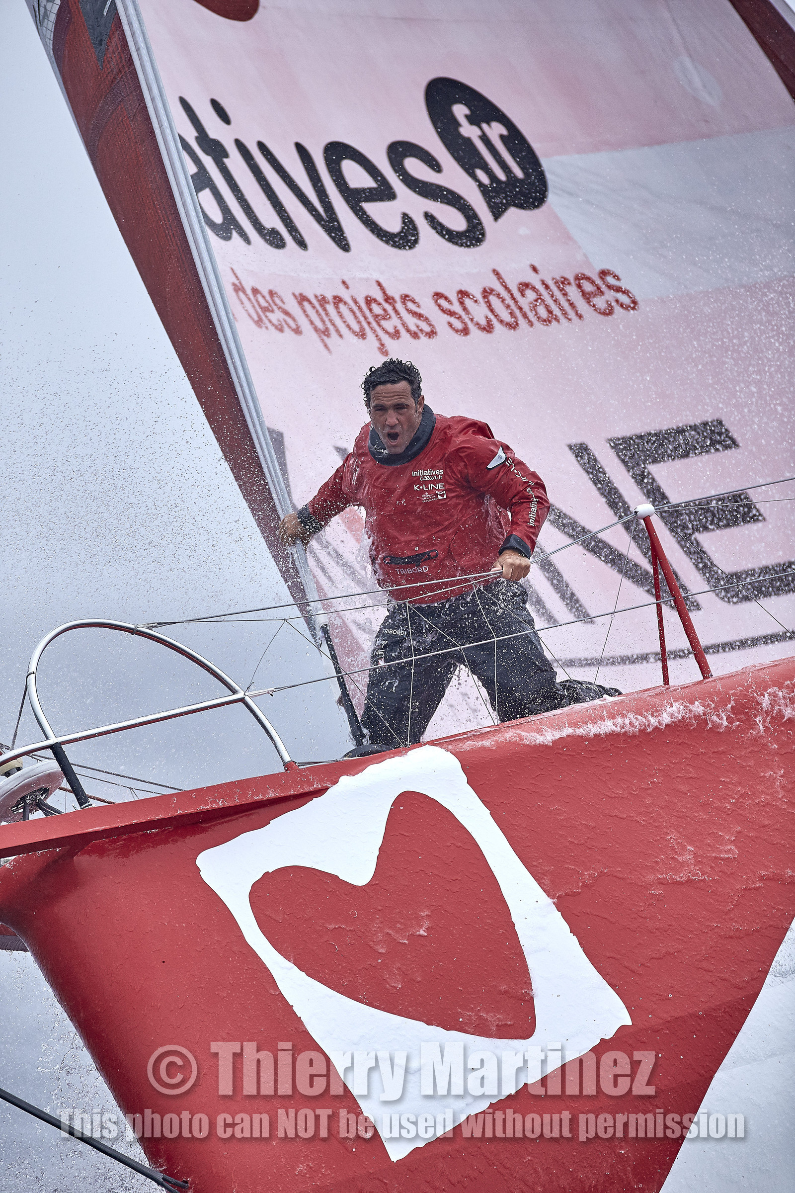 16_40254  ©Th.Martinez Sea&Co.  ILE DE GROIX - - FRANCE. 3 Août 2016. .Tanguy De Lamotte (FRA), a bord de l'IMOCA Initiatives-Coeur au large de l'Ile de Groix (FRA) en préparation du Vendée Globe 2016-17.