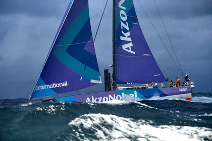 team AkzoNobel  in Volvo Ocean Race 2017-18.