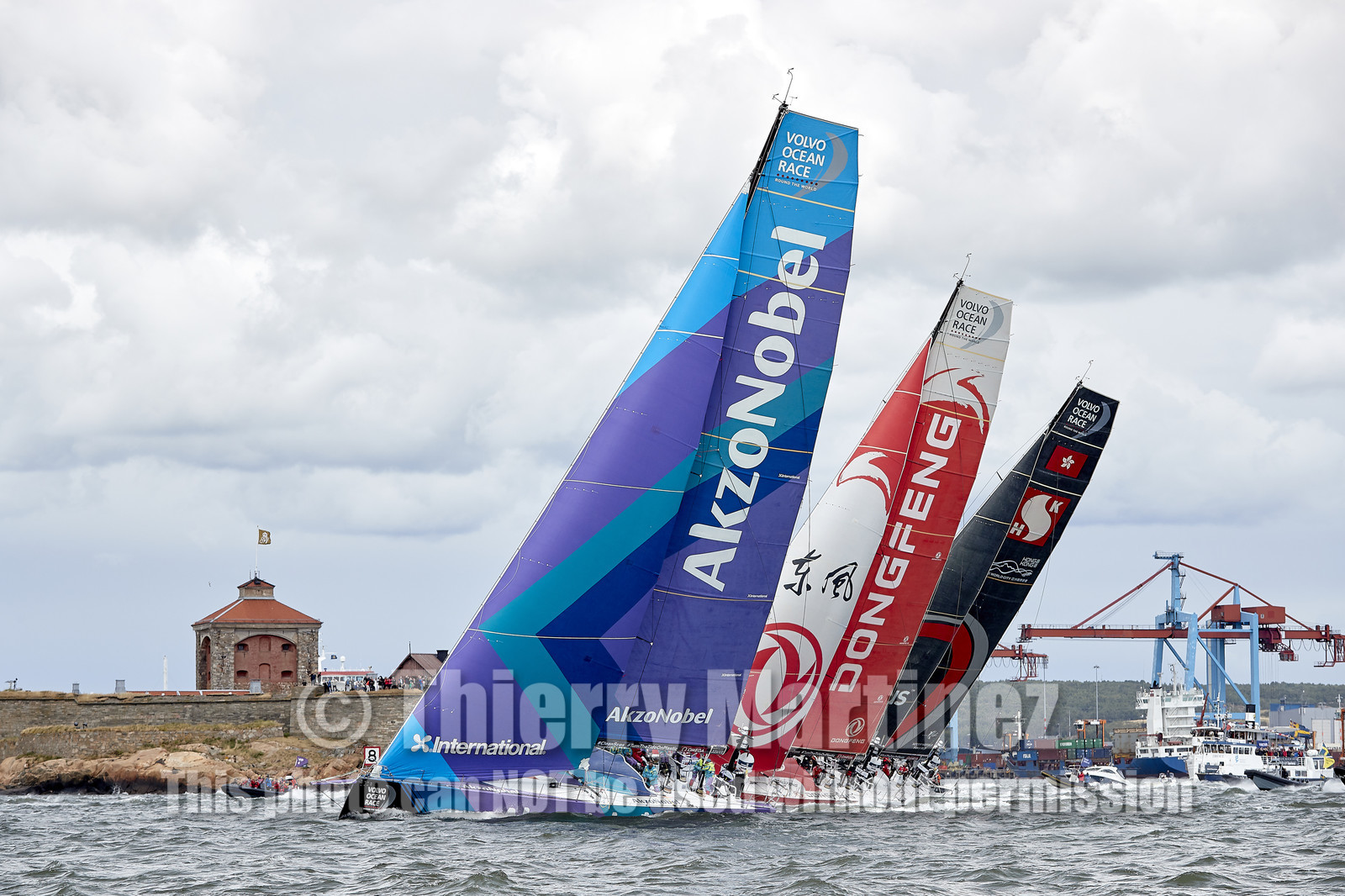 team AkzoNobel  in Volvo Ocean Race 2017-18.